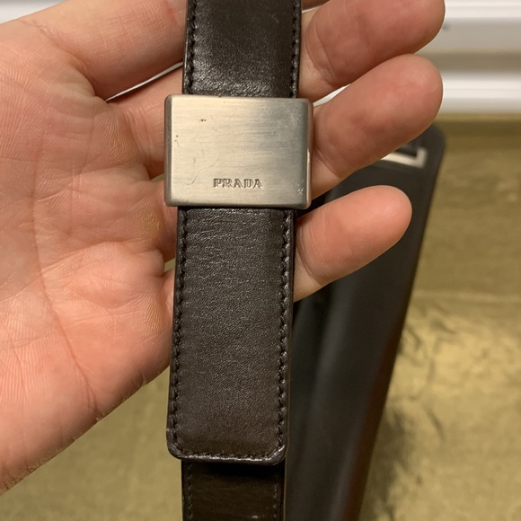 Prada Vitello Sport Flap Bag Women Black Leather Crossbody Messenger Italy - Picture 7 of 16